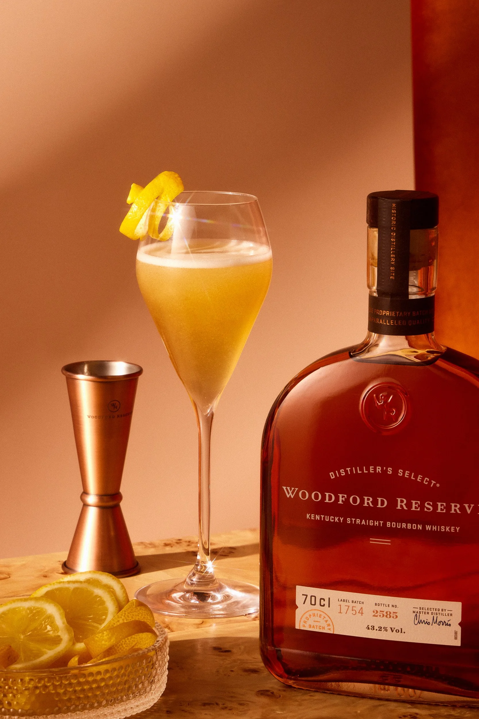 stylised whisky spirit product photography for advertising and editorial