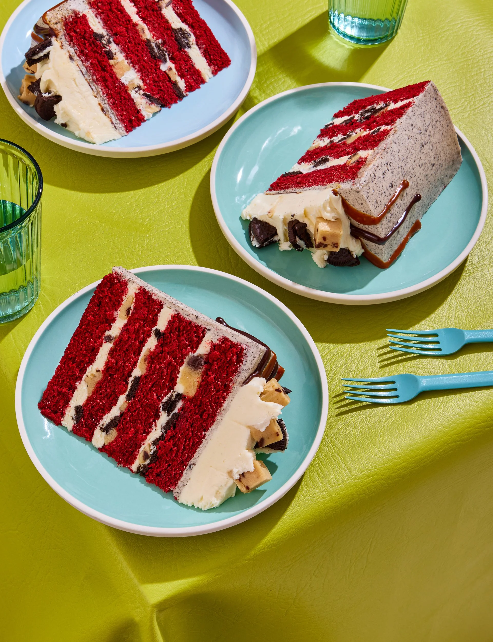 Cake photography for cookbook publishing