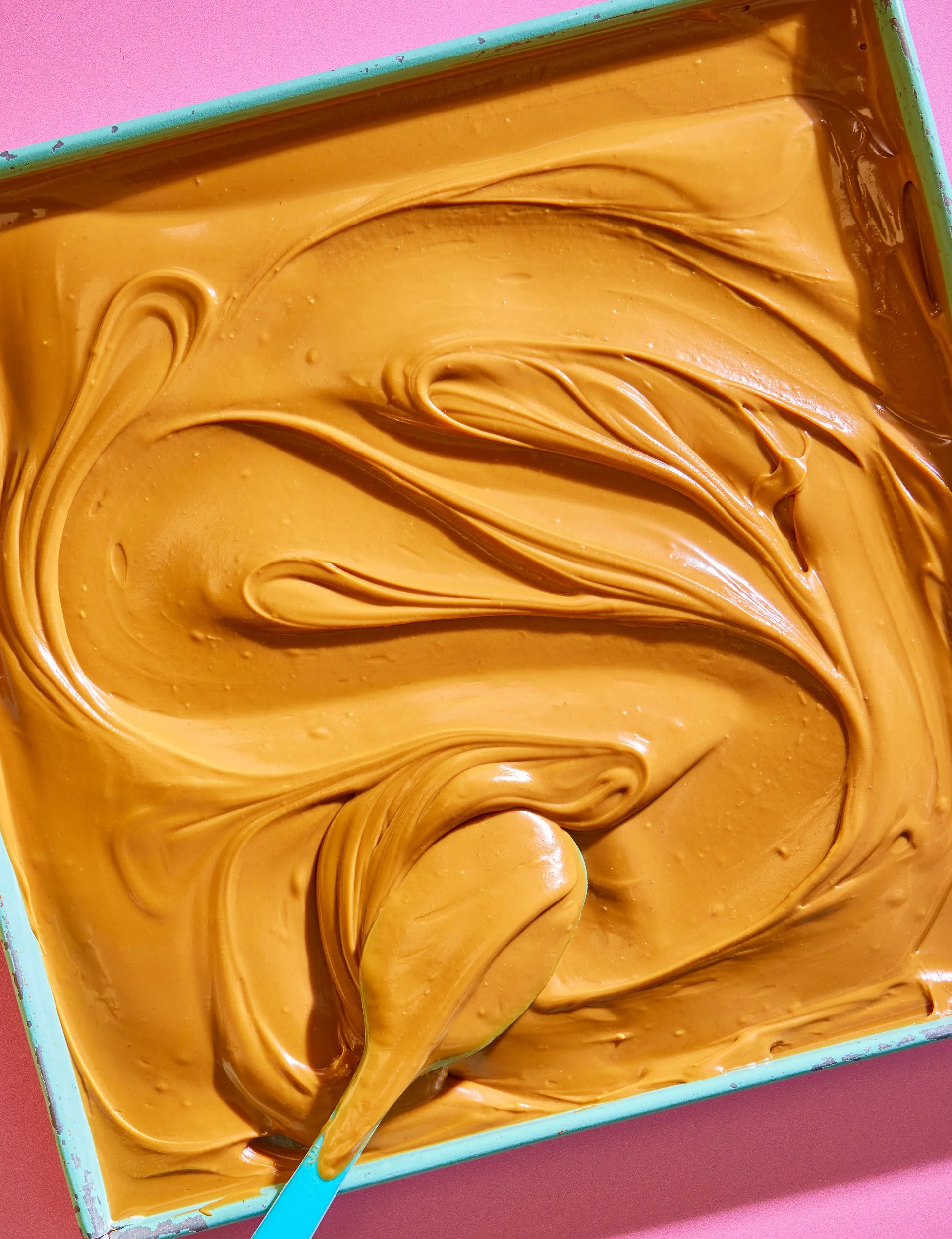 Caramel sauce photography for cookbook publishing