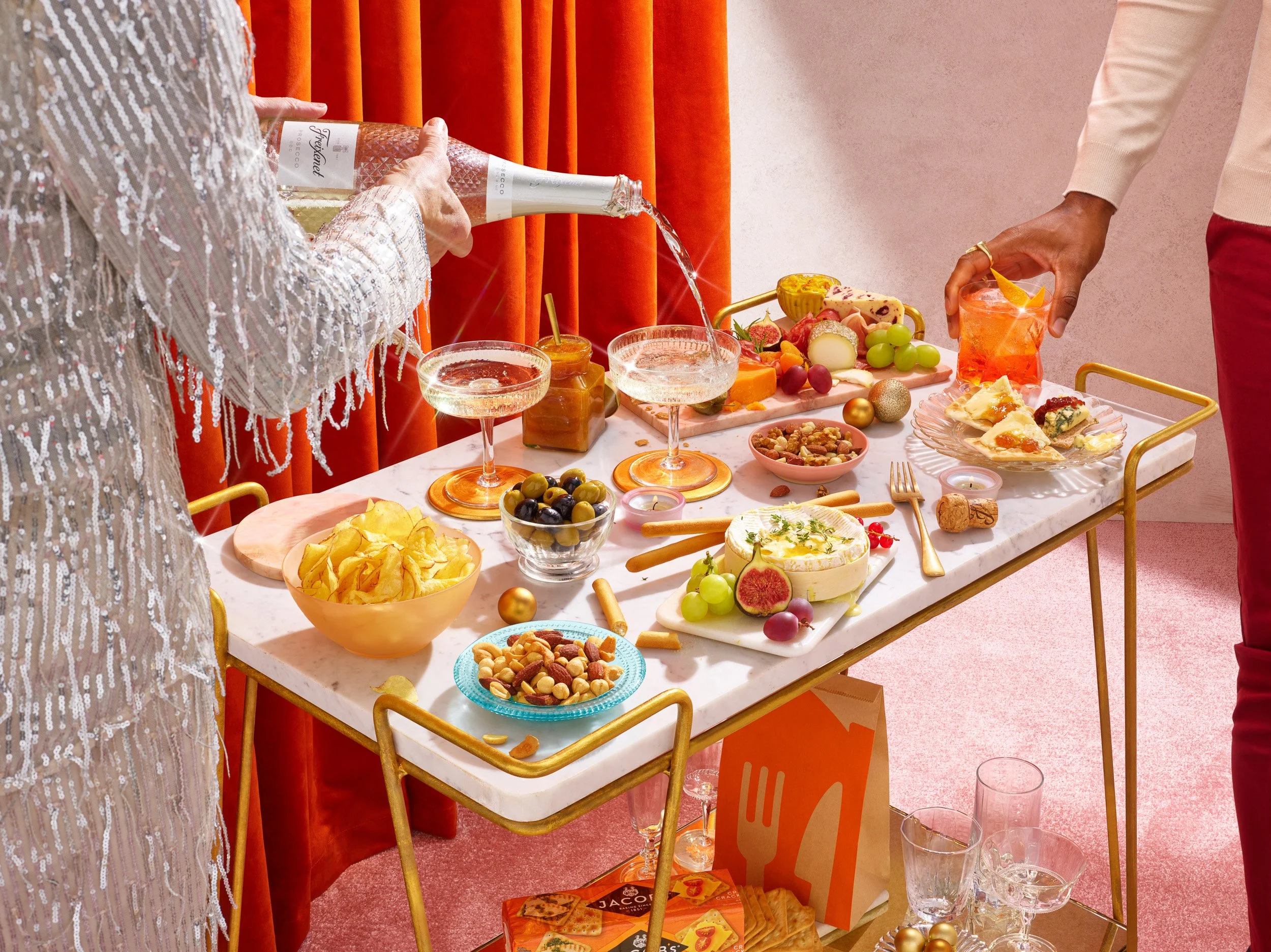 stylised drinks product photography for advertising use