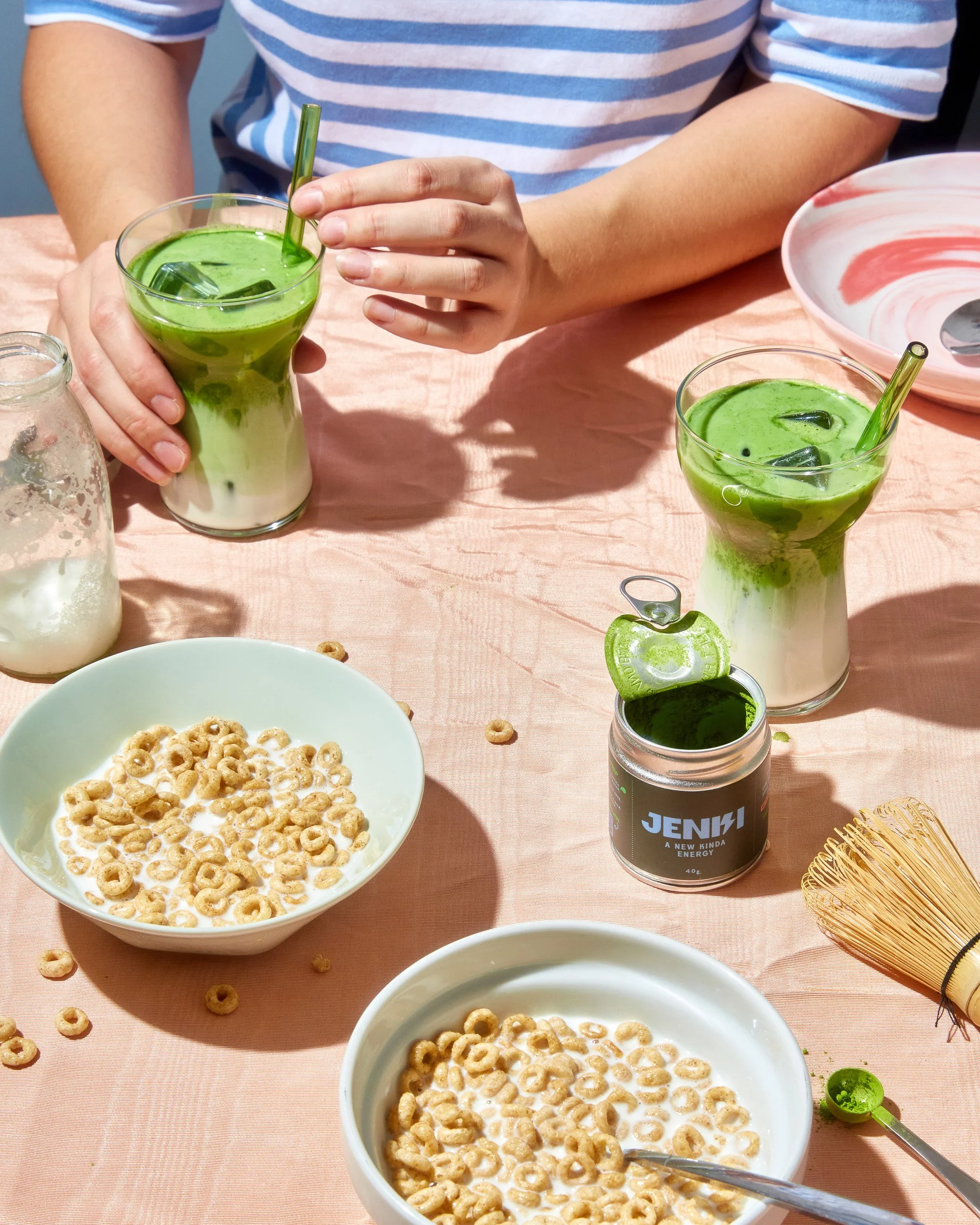 graphic lifestyle match and milk photography for social use