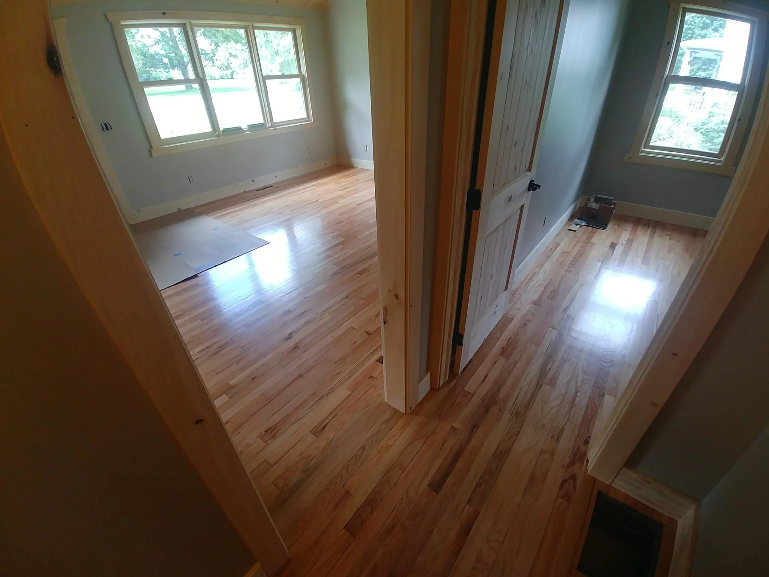 Three quarter inch red oak tongue and groove