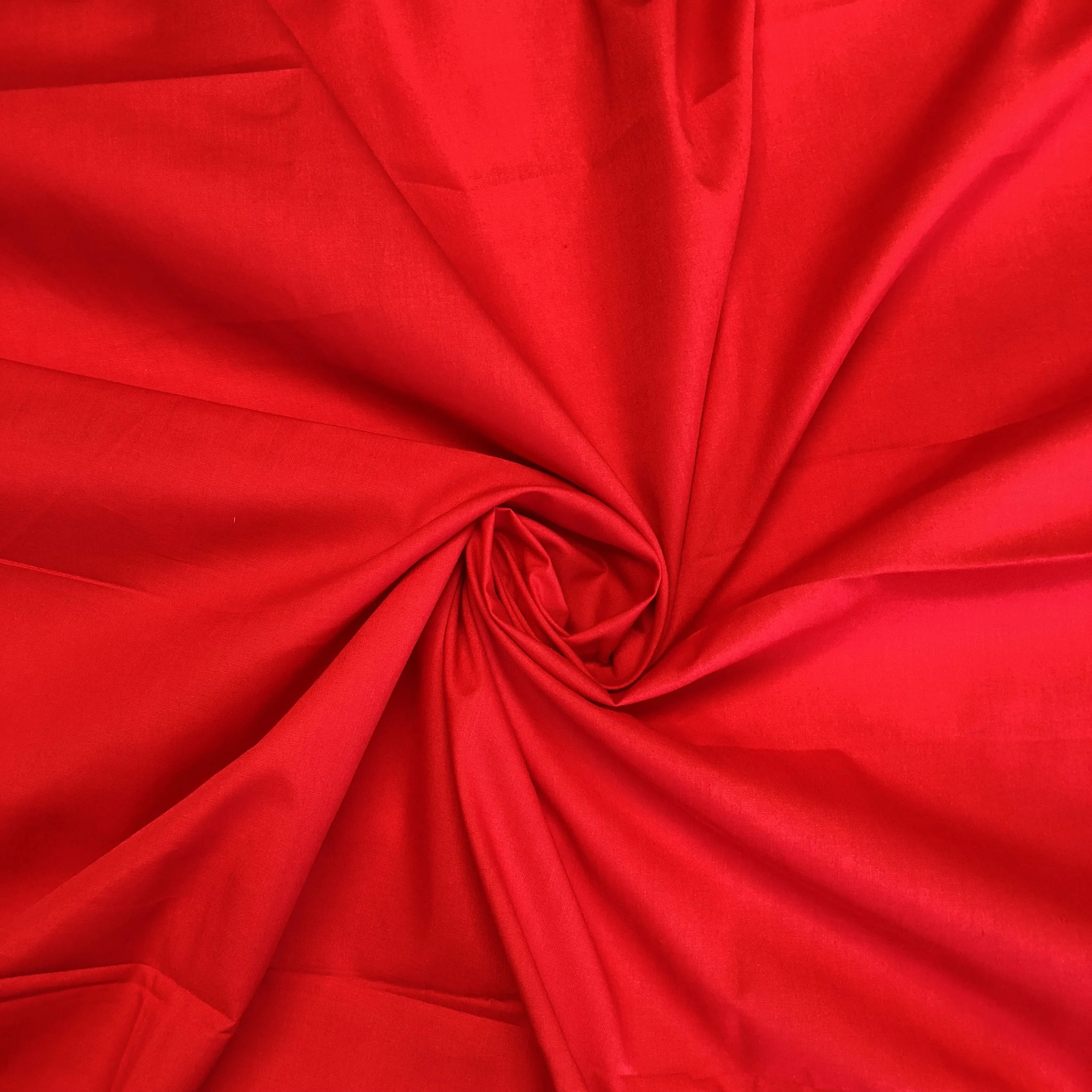 Plain Red Poly Cotton