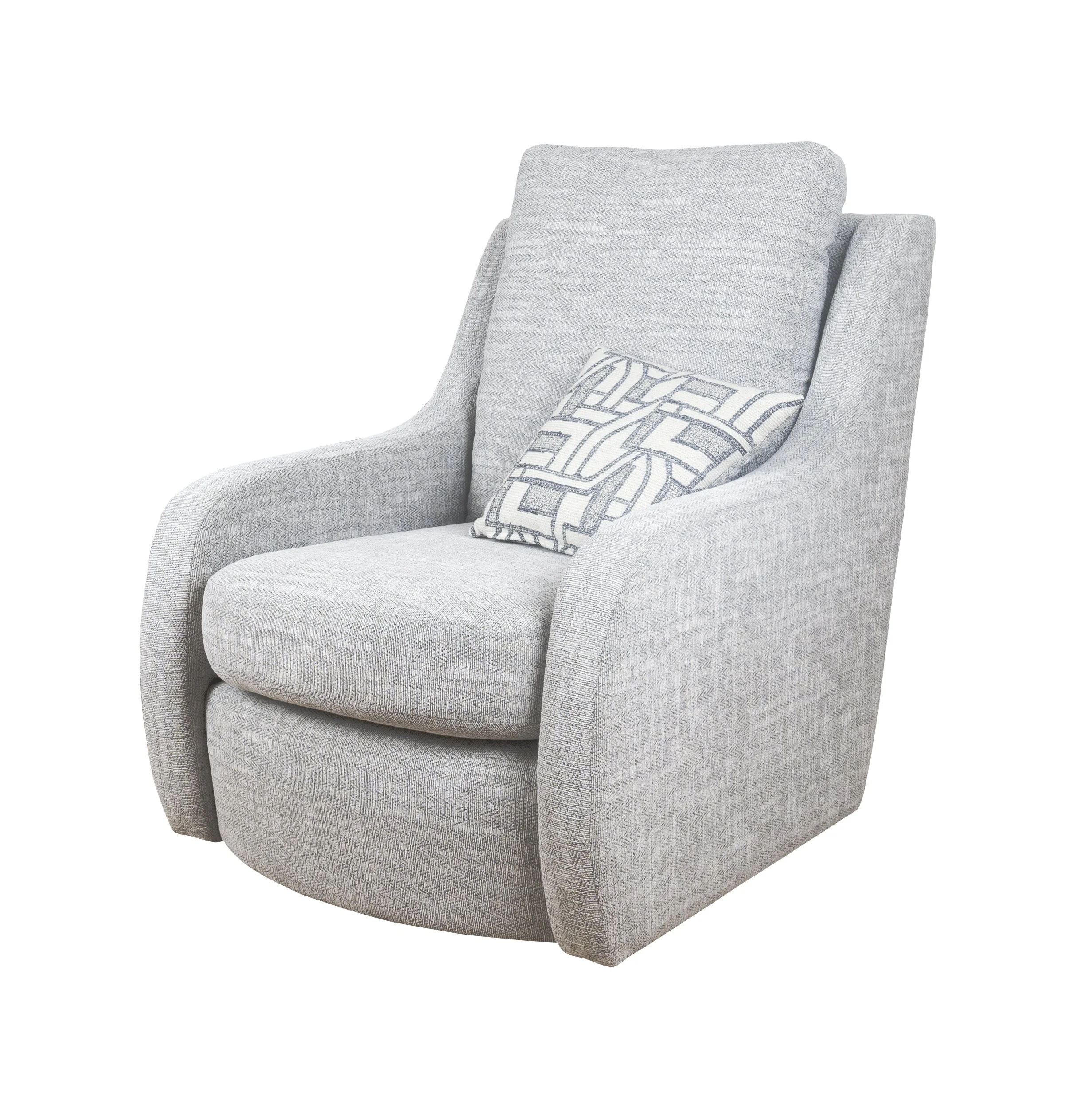 Lebus - Megan Swivel Chair in Silver