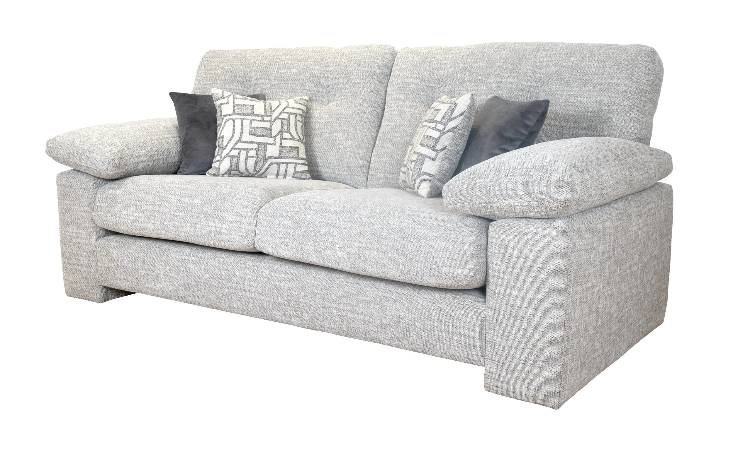 Lebus - Megan 2 Seater Sofa in Silver