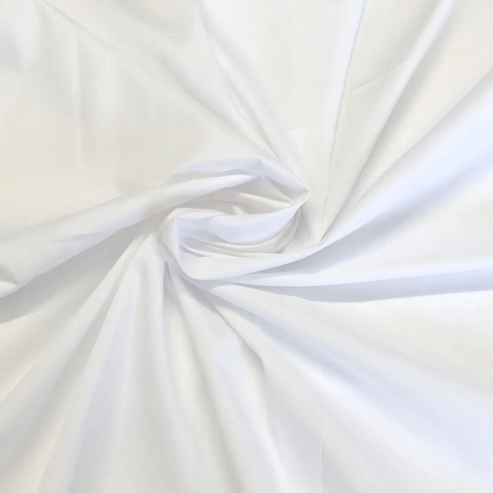 Plain White Poly Cotton