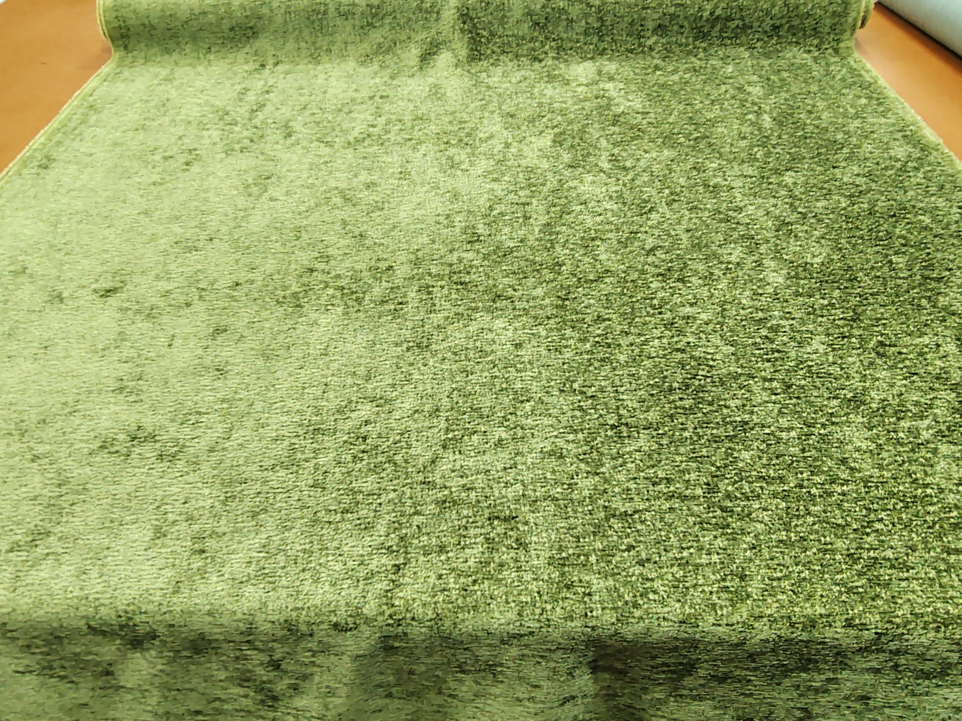 Green Chenille Fabric