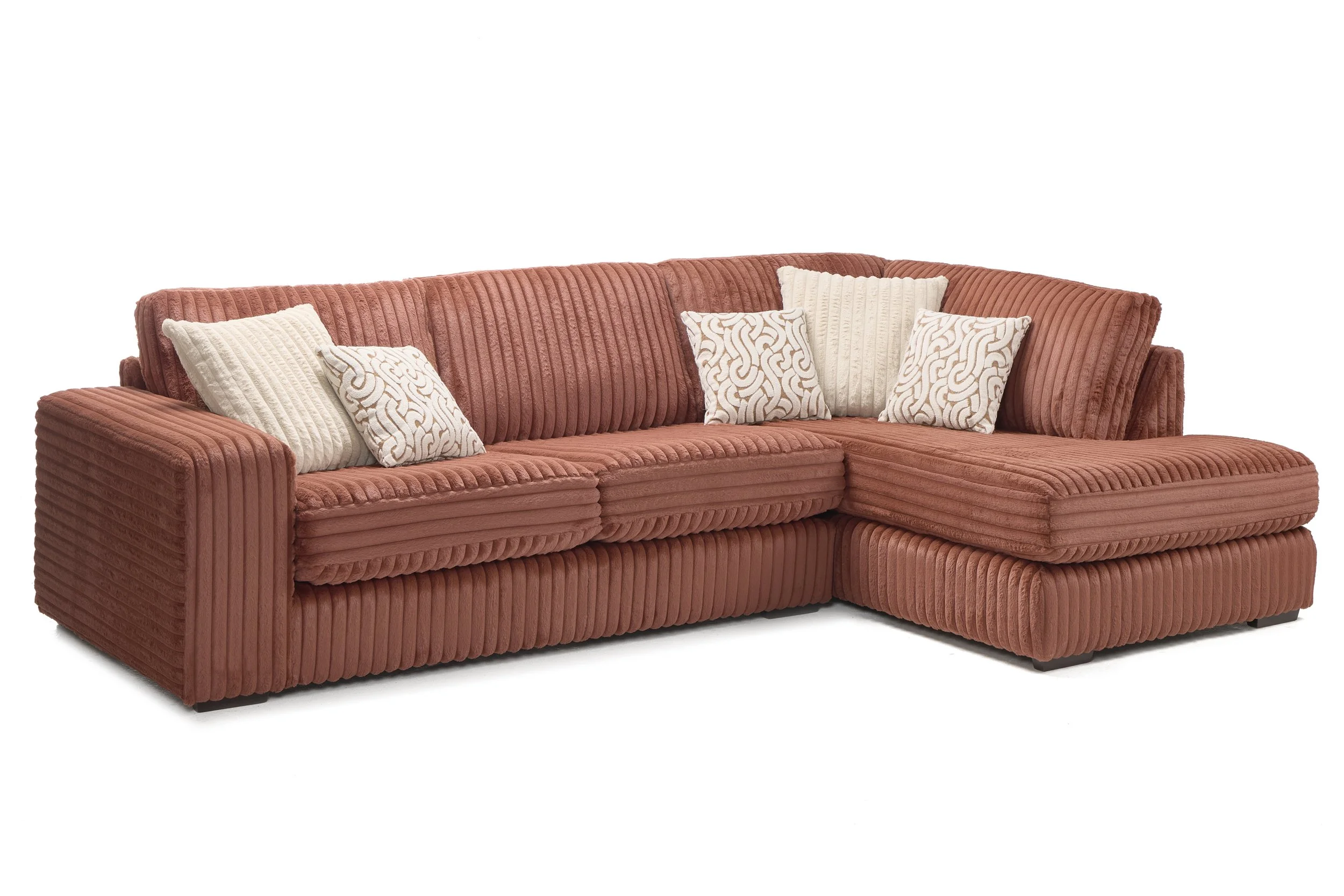 Lebus - Layton Large Chaise Sofa In Foxy Fabric