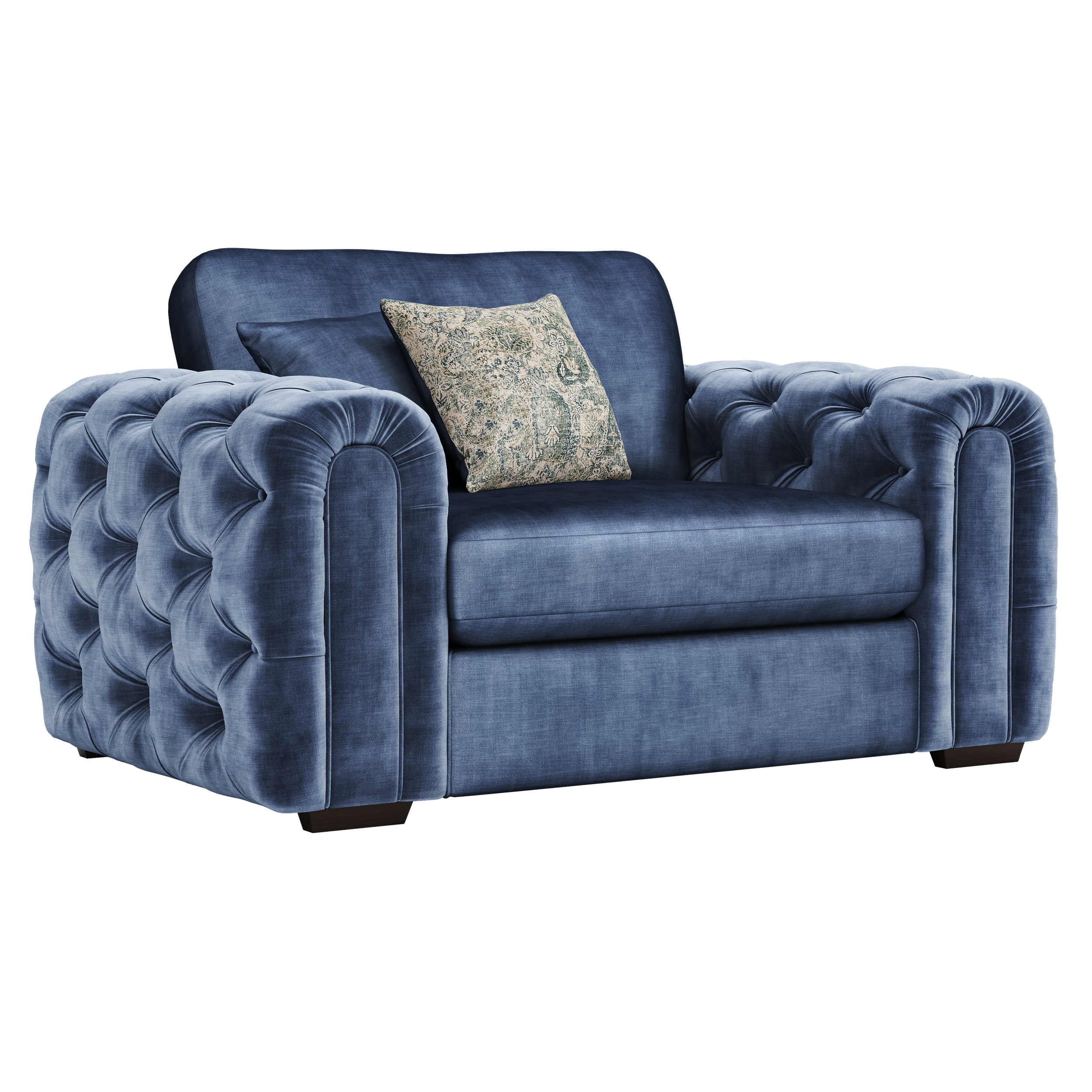 Charles in Jewel Navy Love Chair