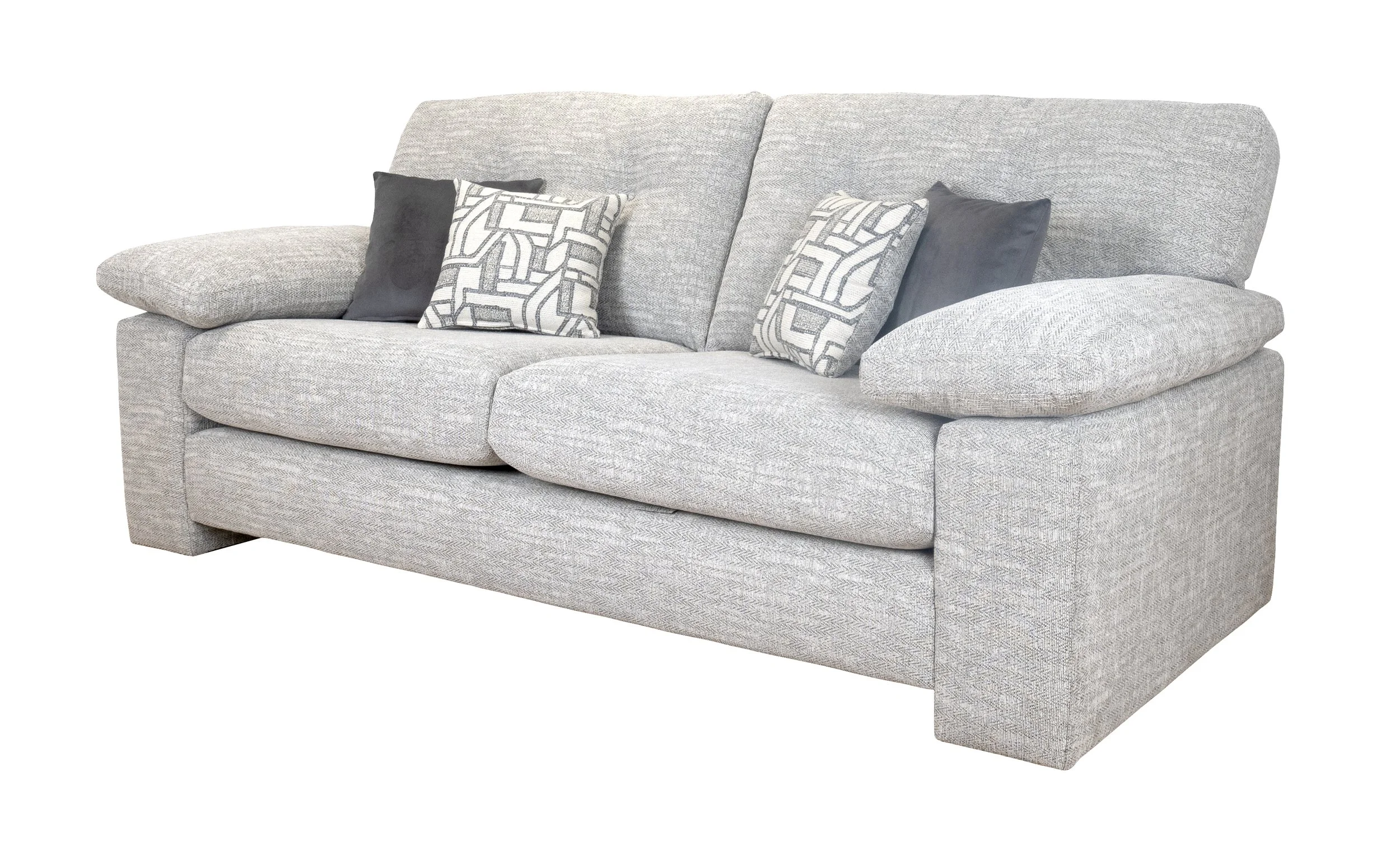 Lebus - Megan 3 Seater Sofa in Silver