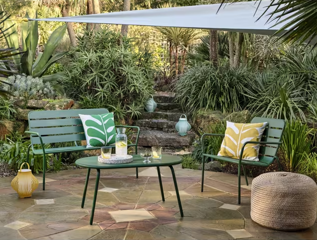 John Lewis Green Metal Retro Garden Set