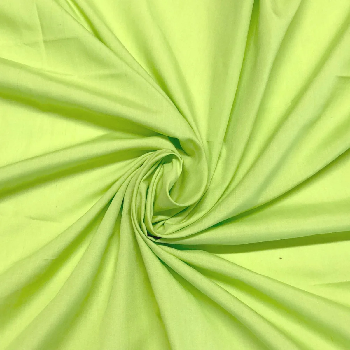 Plain Lime Poly Cotton