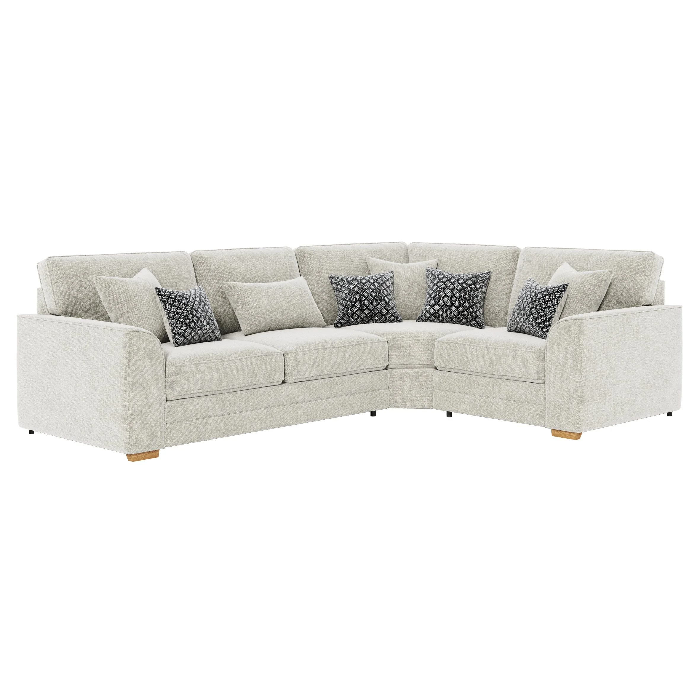 Lebus - Oscar Corner Sofa in Lyon Natural