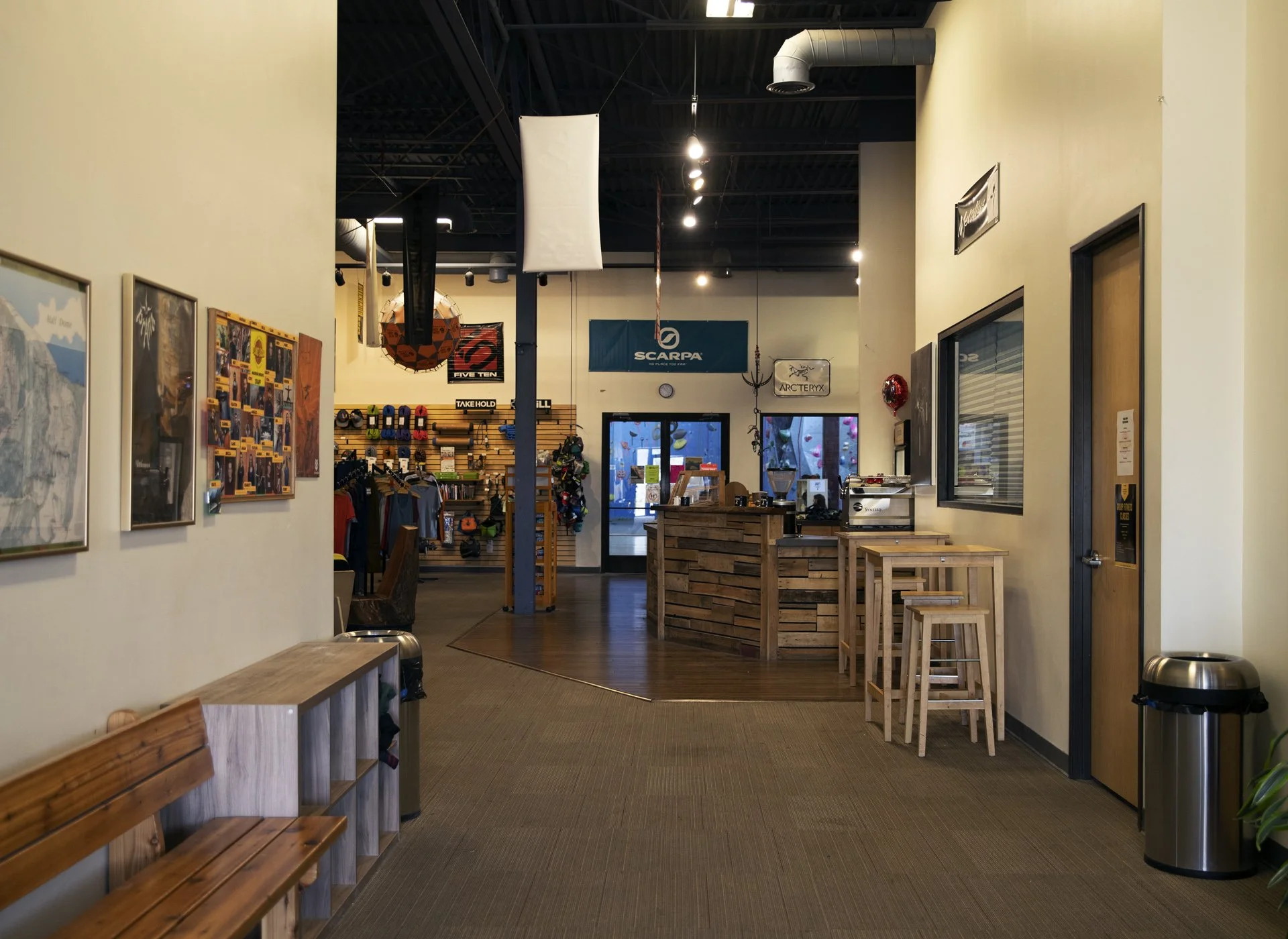 Pro shop at Planet Rock Madison Heights