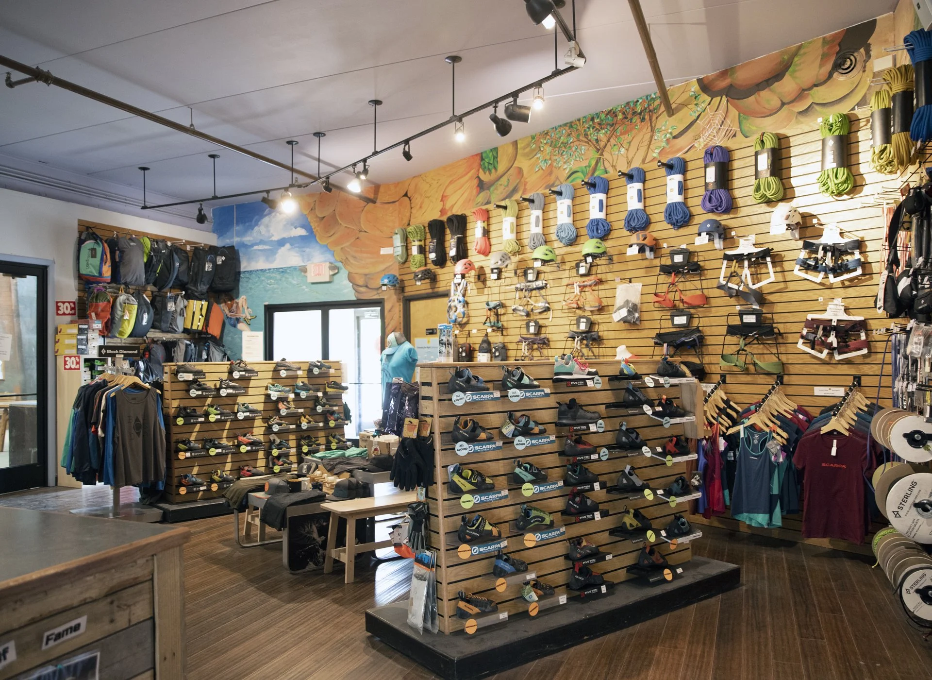 Pro shop at Planet Rock Ann Arbor