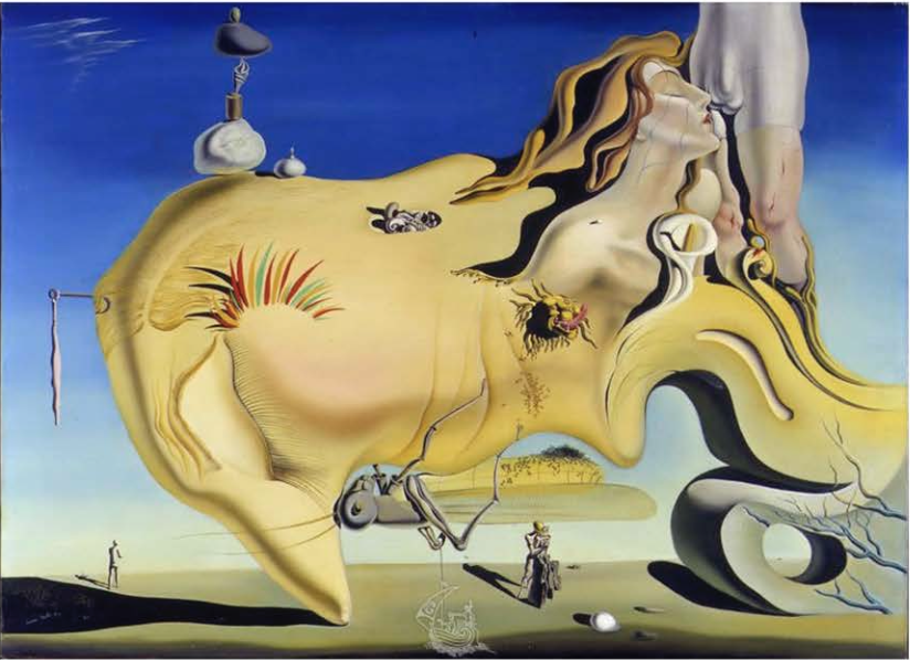 Painting El Gran Masturbador, 1929, by Salvador Dalí