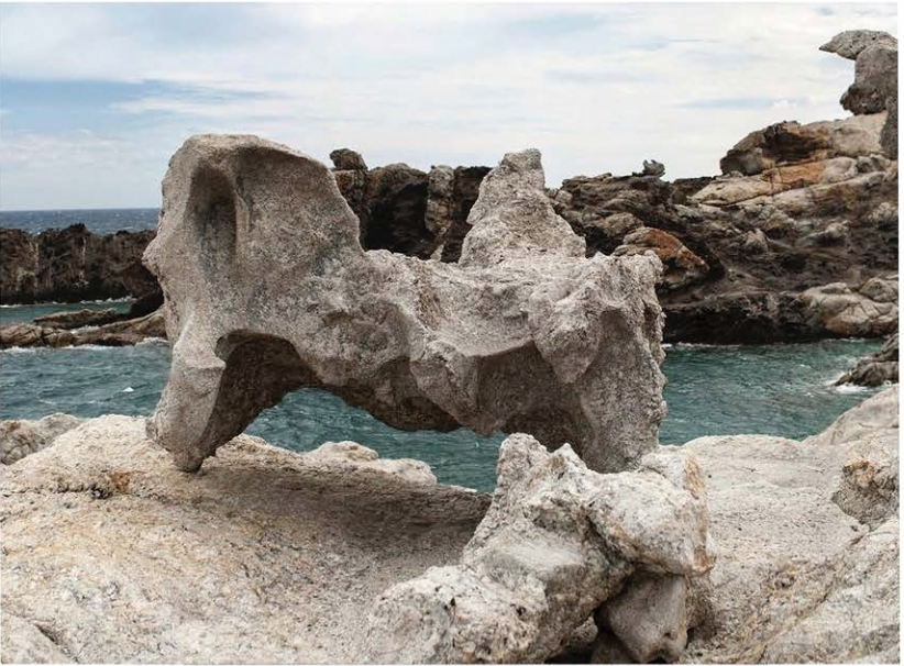 Surreal rock formations in Cala Culleró, Cap de Creus, resembling shapes in Salvador Dalí’s paintings.