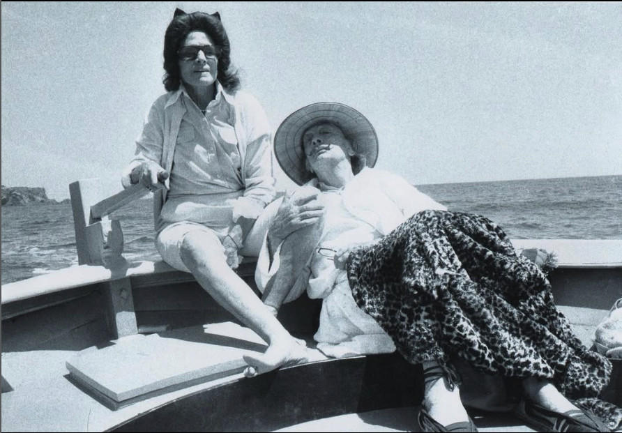 Salvador Dalí on his boat Gala in Cadaqués, Cap de Creus