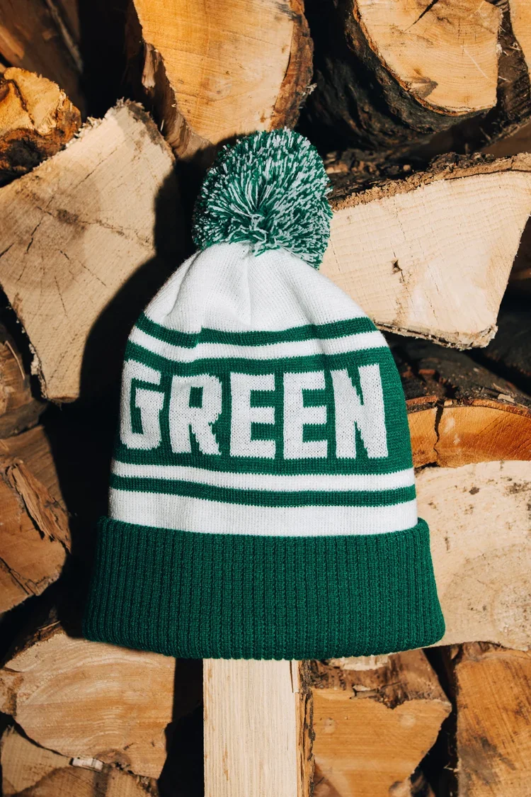 Green State Pom Beanie