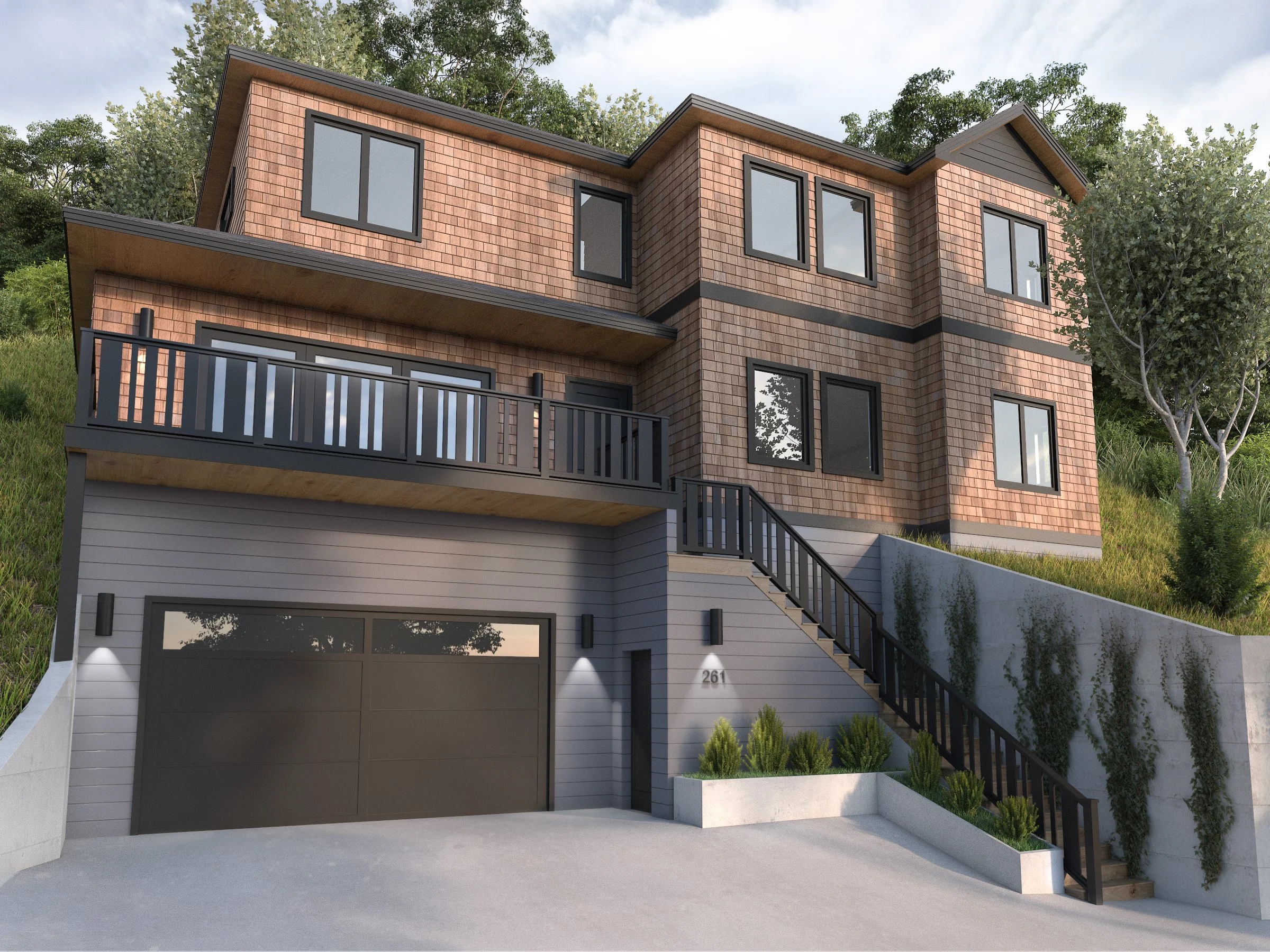 Mill Valley Hillside new construction
