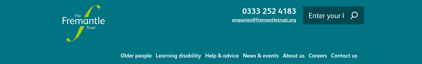 Fremantle website header with logo