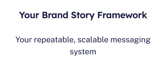 Your brand story framework button