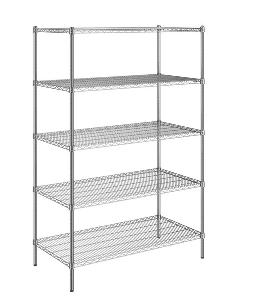 Heavy Duty Chrome Wire Shelf 5-Tier