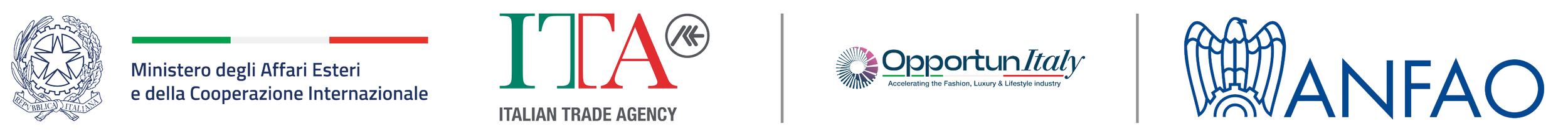 Logos of Italian government and tourism organizations