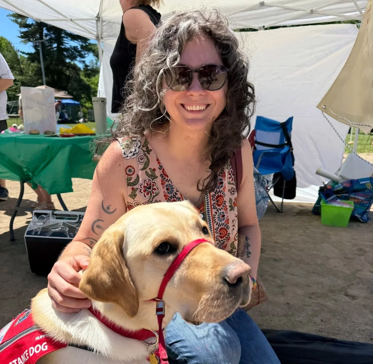 The therapy dog at Paxton Days. 
