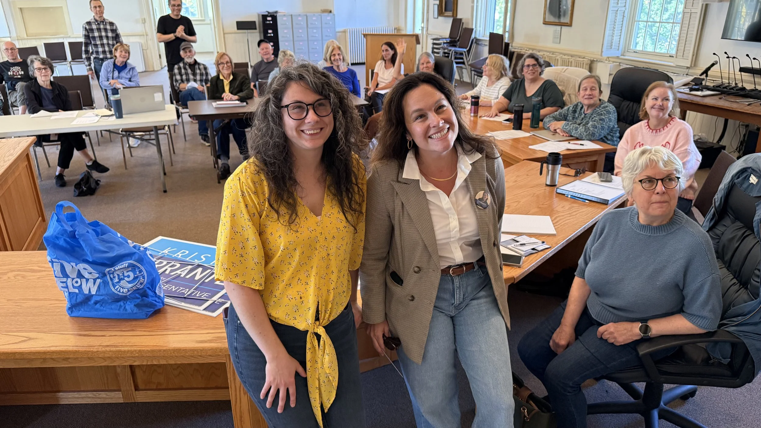 Shannon and Krista Ferrante, candidate for State Representative, visiting the most recent Holden DTC meeting. We thank them for their support! 