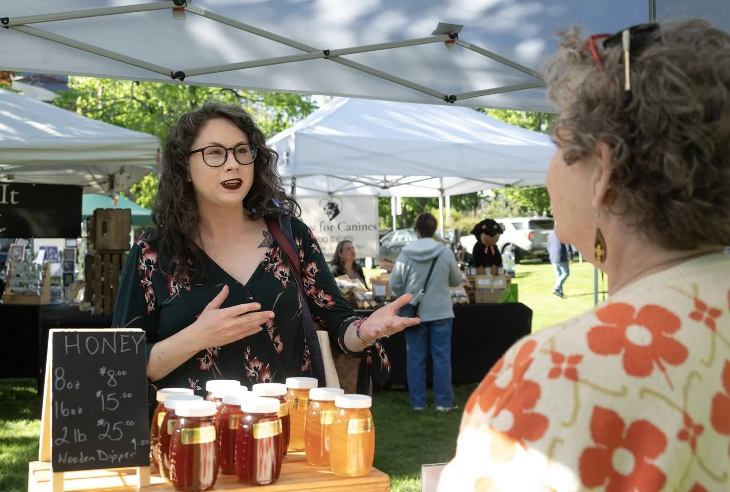 Shannon attending the first of the season Holden Farmers Market. After a long, cold winter it was great to be out in the sun supporting more local vendors and hearing from business owners and voters. 