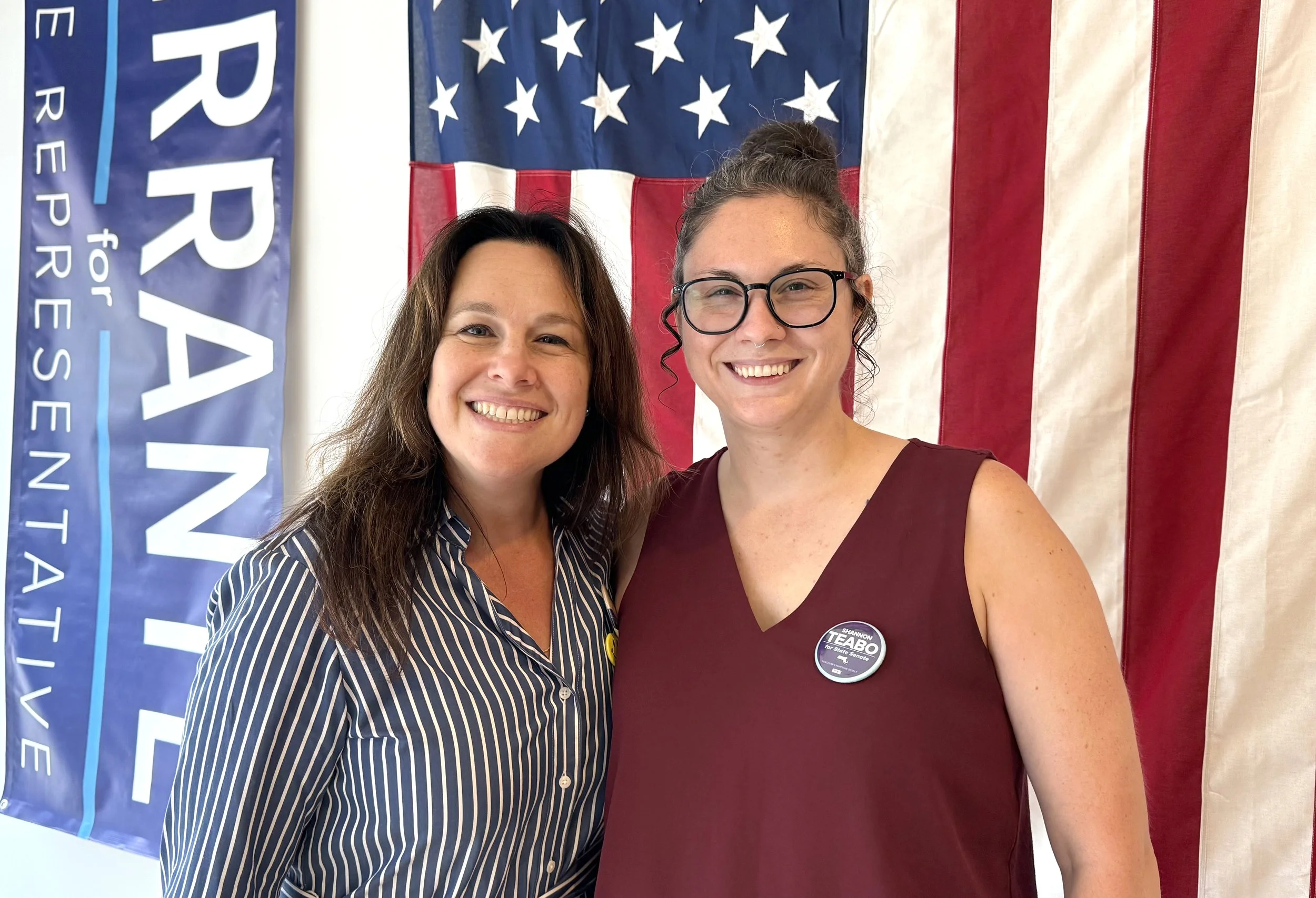 With Krista Ferrante, candidate for State Representative.