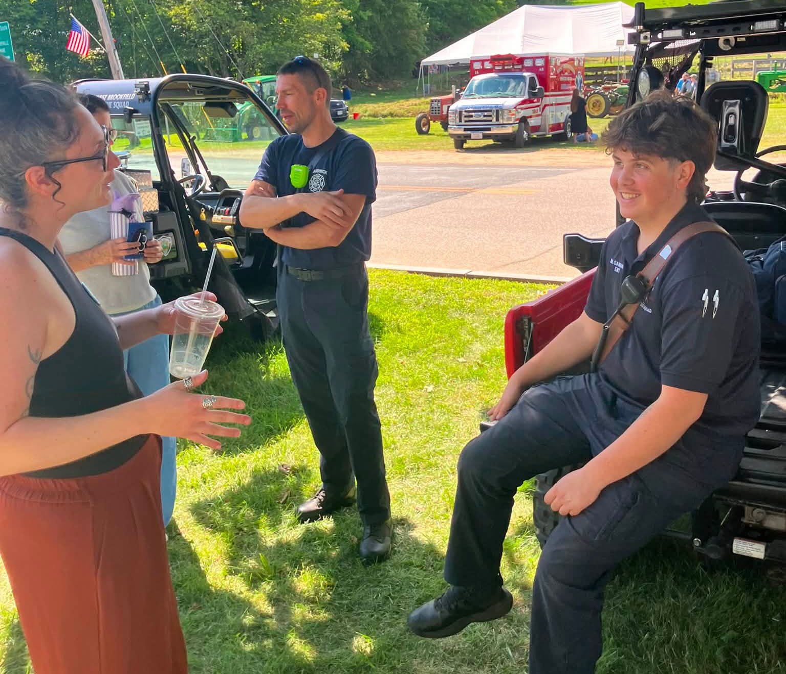 At the Hardwick Fair, Shannon also got to have great conversations with locals and first responders and talk about what is affecting them in their communities. 