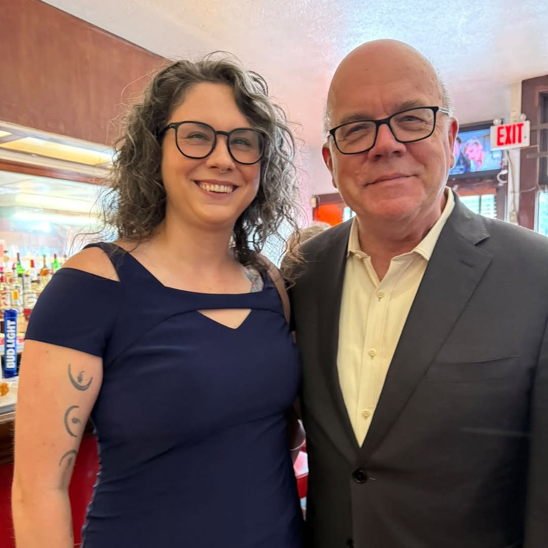 A wonderful moment with Jim McGovern at Coney Island in Worcester at the Women for McGovern event.