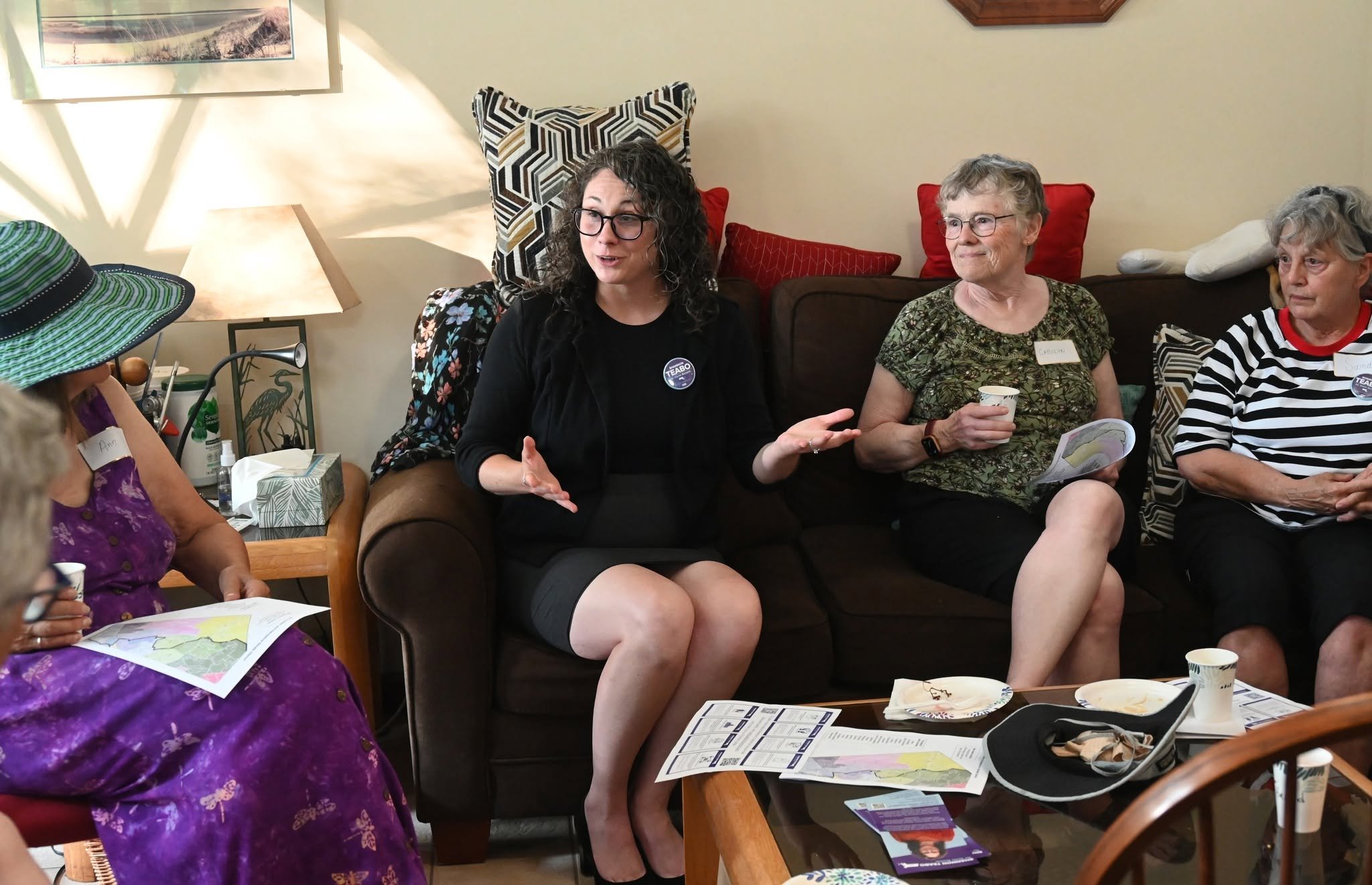 On Wednesday, people braved the heat and we had a fantastic house party in Worcester. 