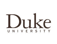 Duke University logo with the word 'Duke' in large font and 'University' underneath.