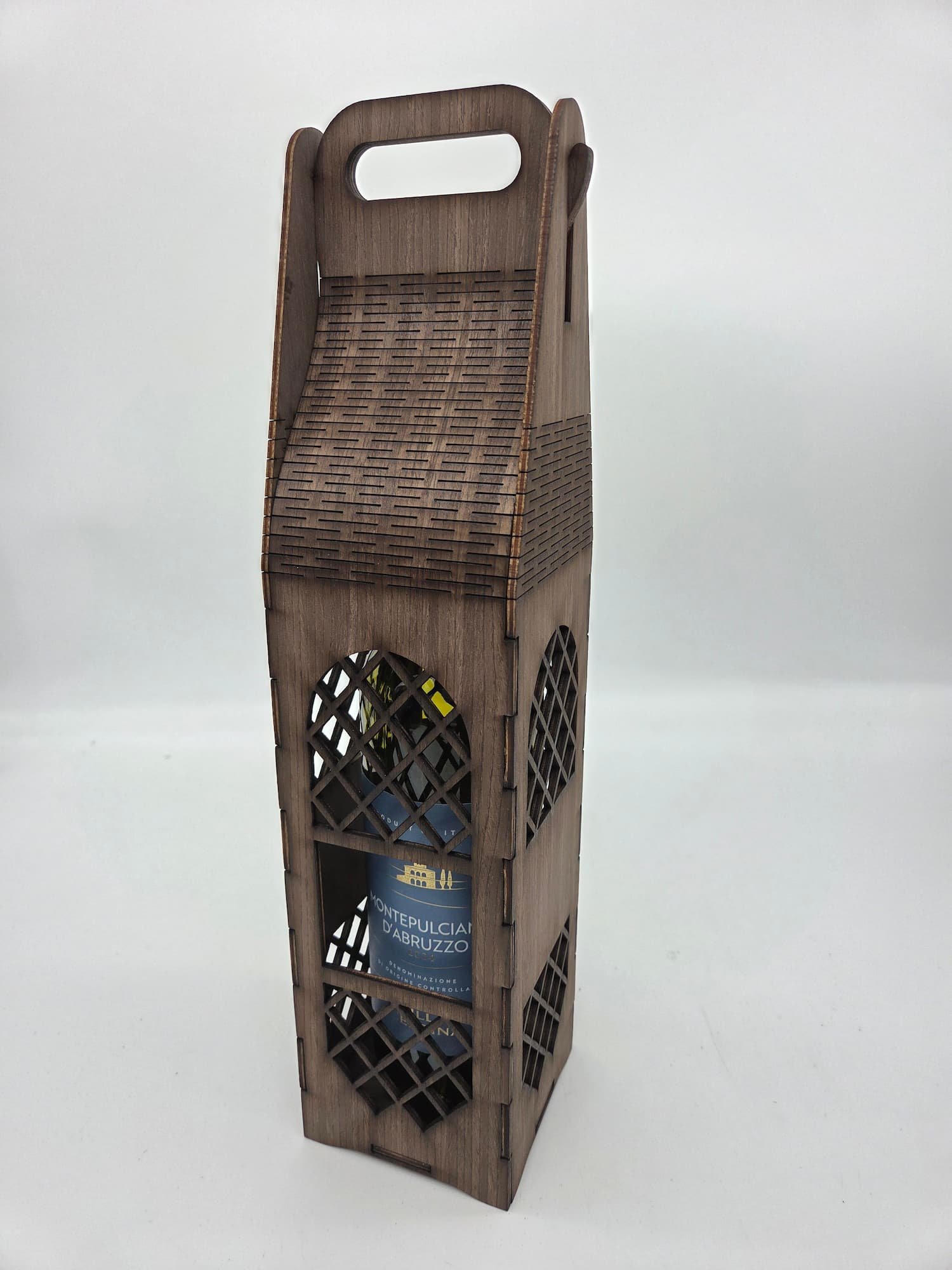 Laser-Cut Wine Box | Walnut | Gift Box