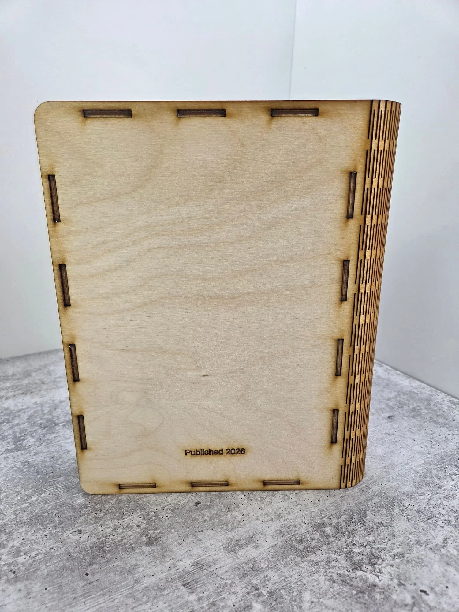 laser-engraved wooden box