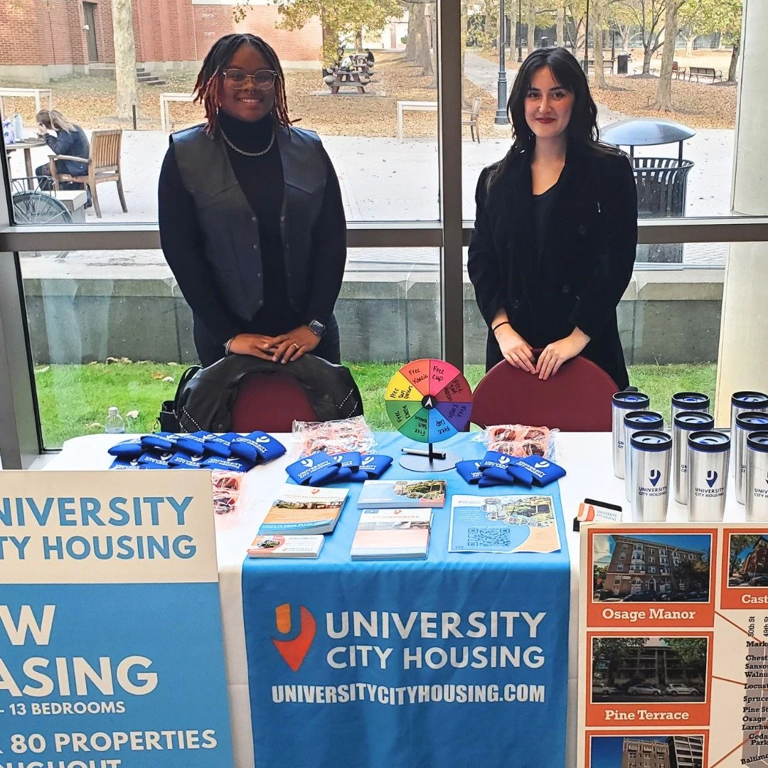 Calling all Hawks! 🏡🎉

We're excited to see you at the Off-Campus Housing Fair TODAY at Saint Joe's University City from 4-6 PM! Discover your next home away from home with University City Housing! 

Come chat with us about our convenient locations