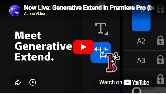 Generative Extend in Premiere Pro (beta)