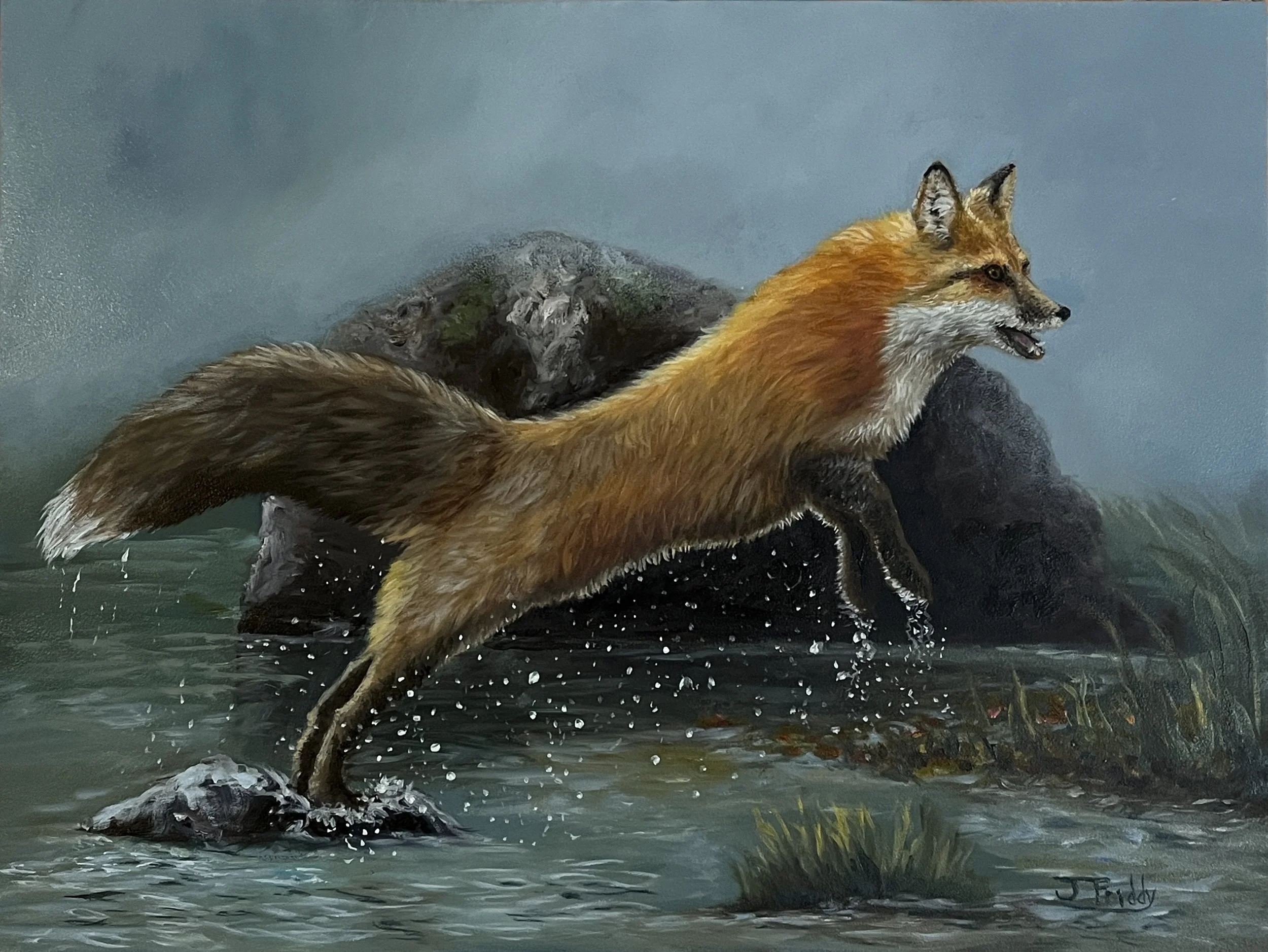 Flying Fox - 12x16 Oil Painting - $450