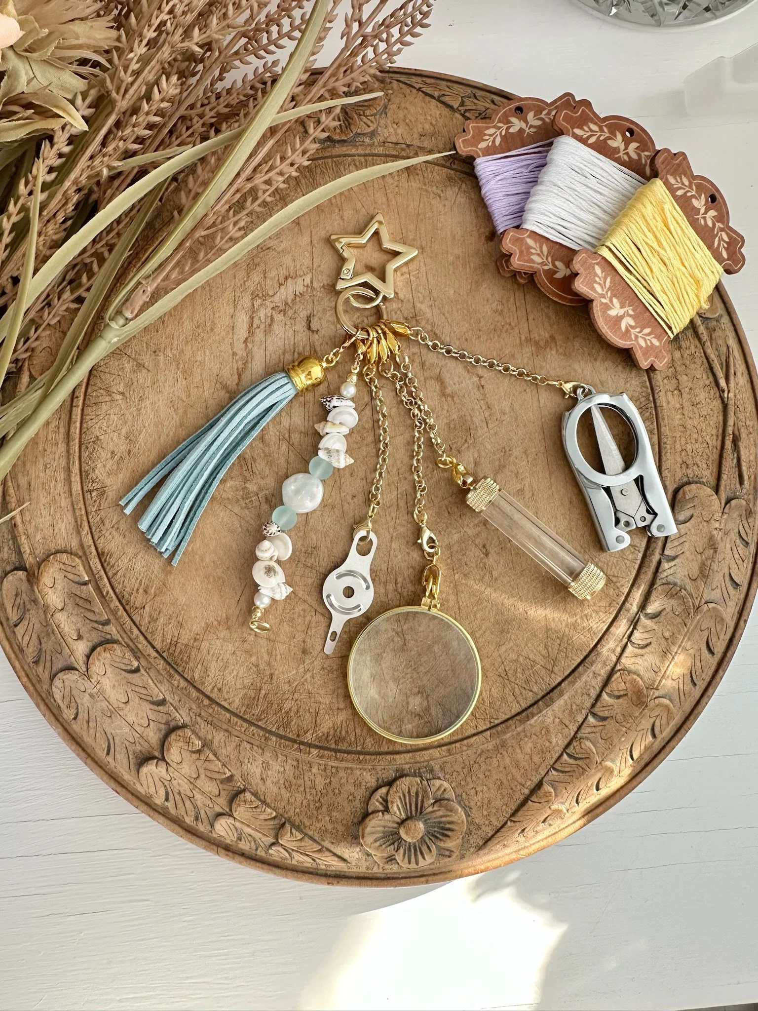 Needlework Tools Keyring