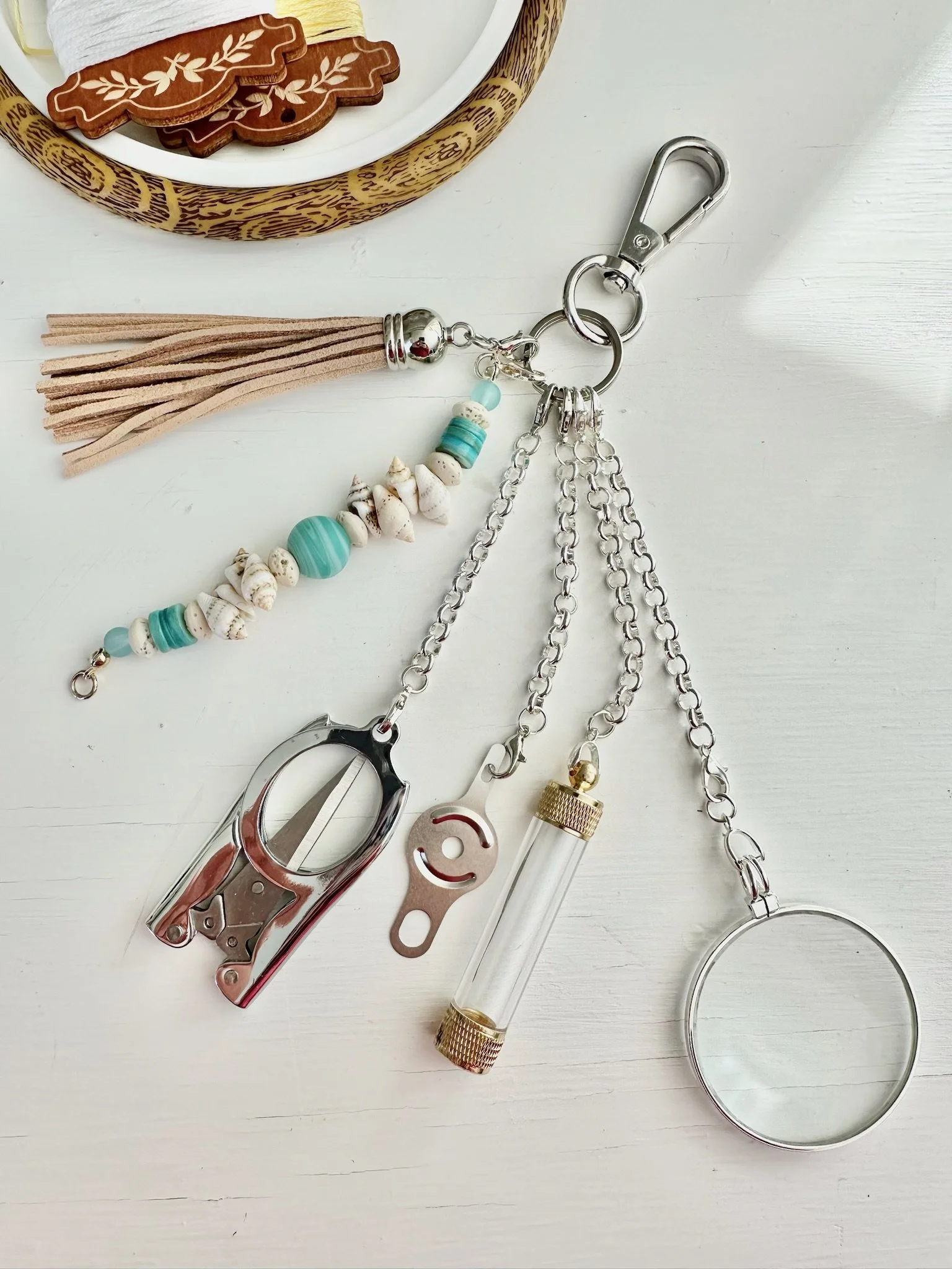 Needlework Tools Keyring