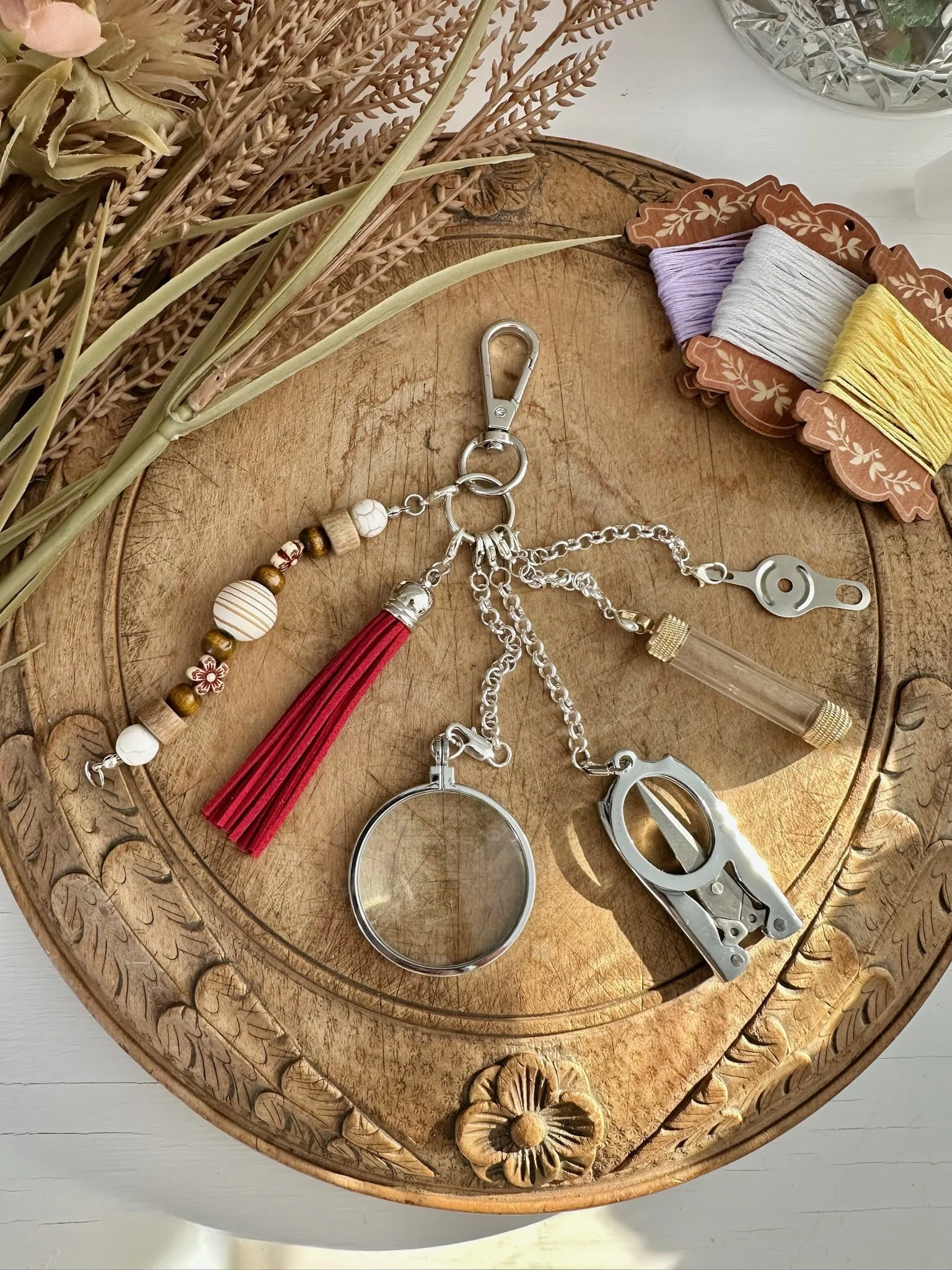 Needlework Tools Keyring