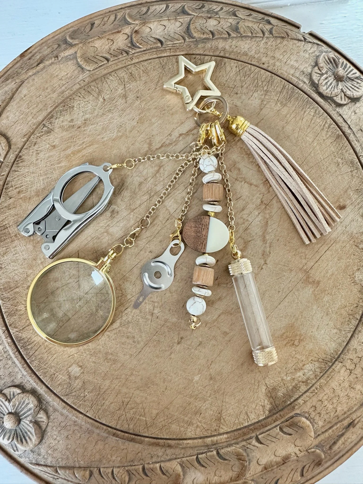 Needlework Tools Keyring