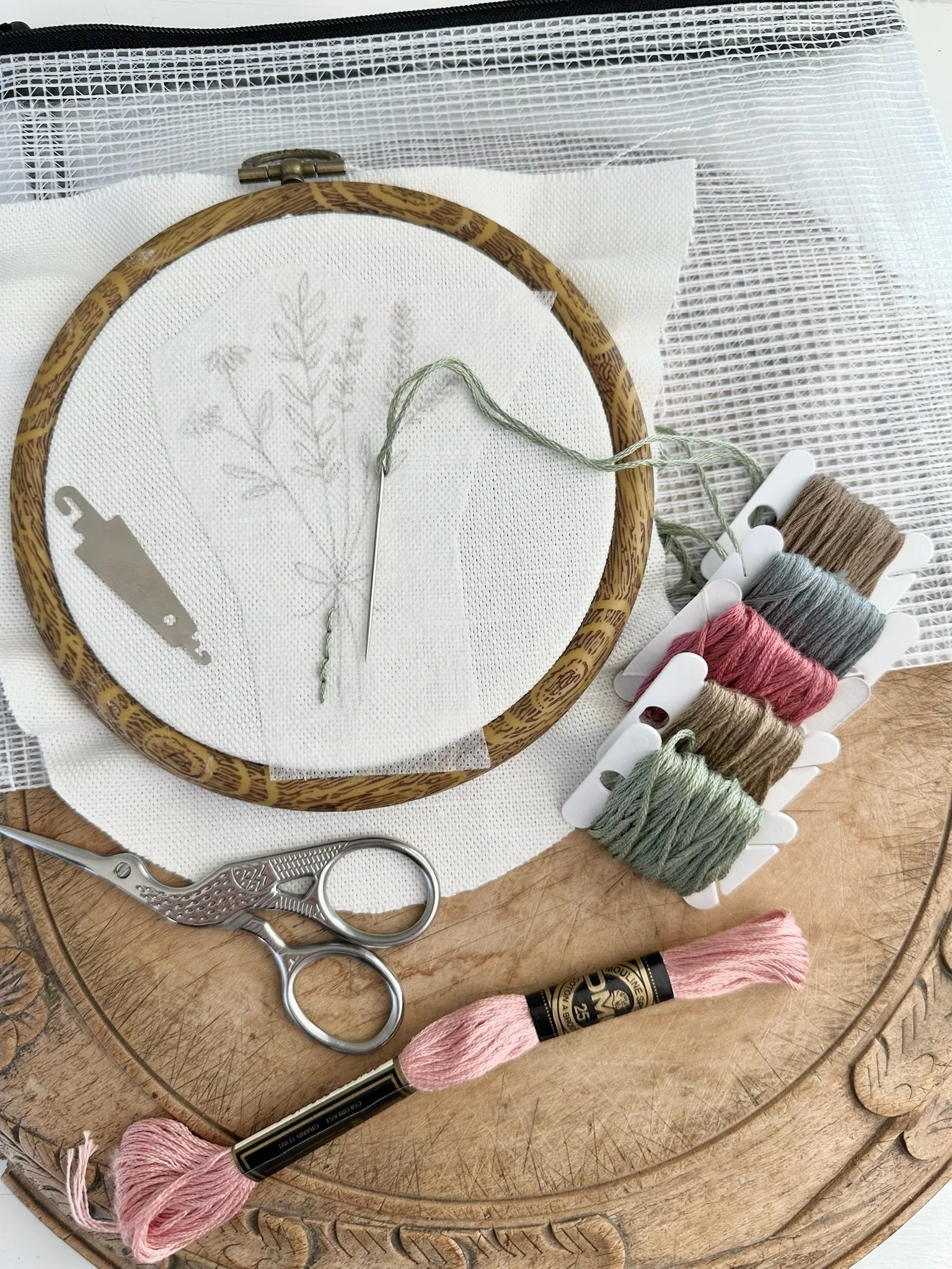 DIY Wildflower Embroidery Kit