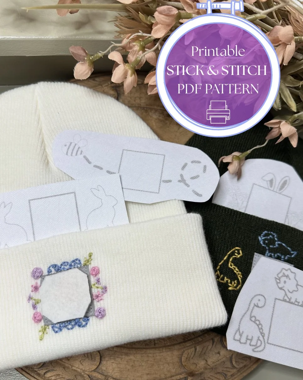 Square Label Hats Printable Patterns
