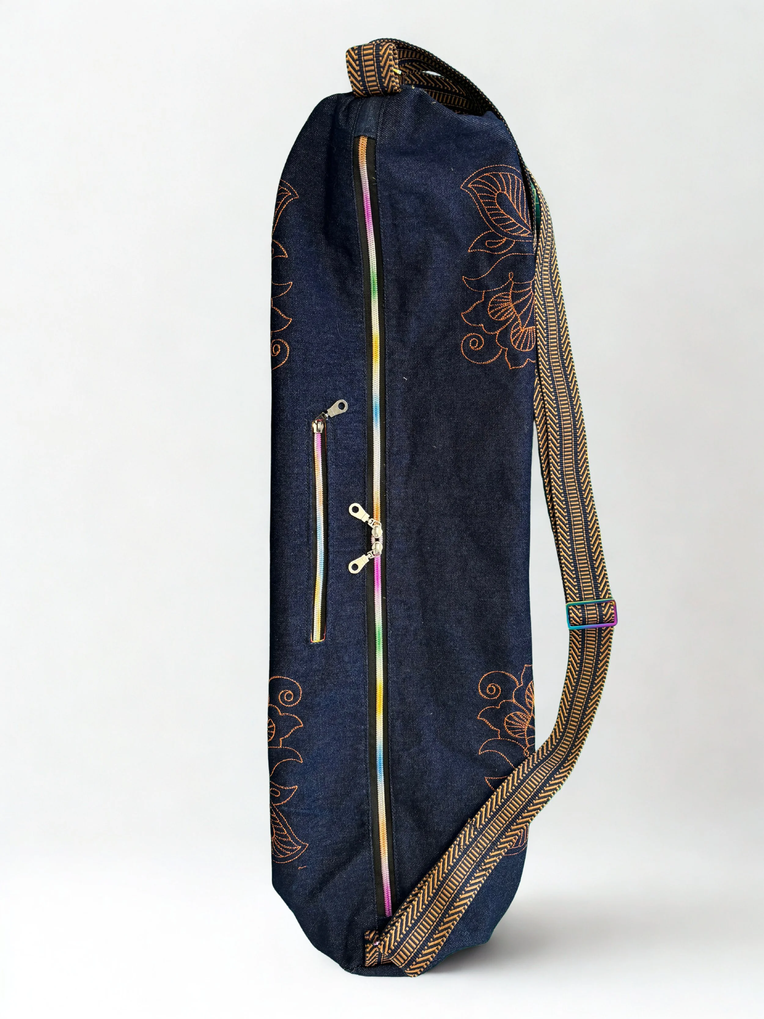 Sac de Tapis de Yoga Brodé
