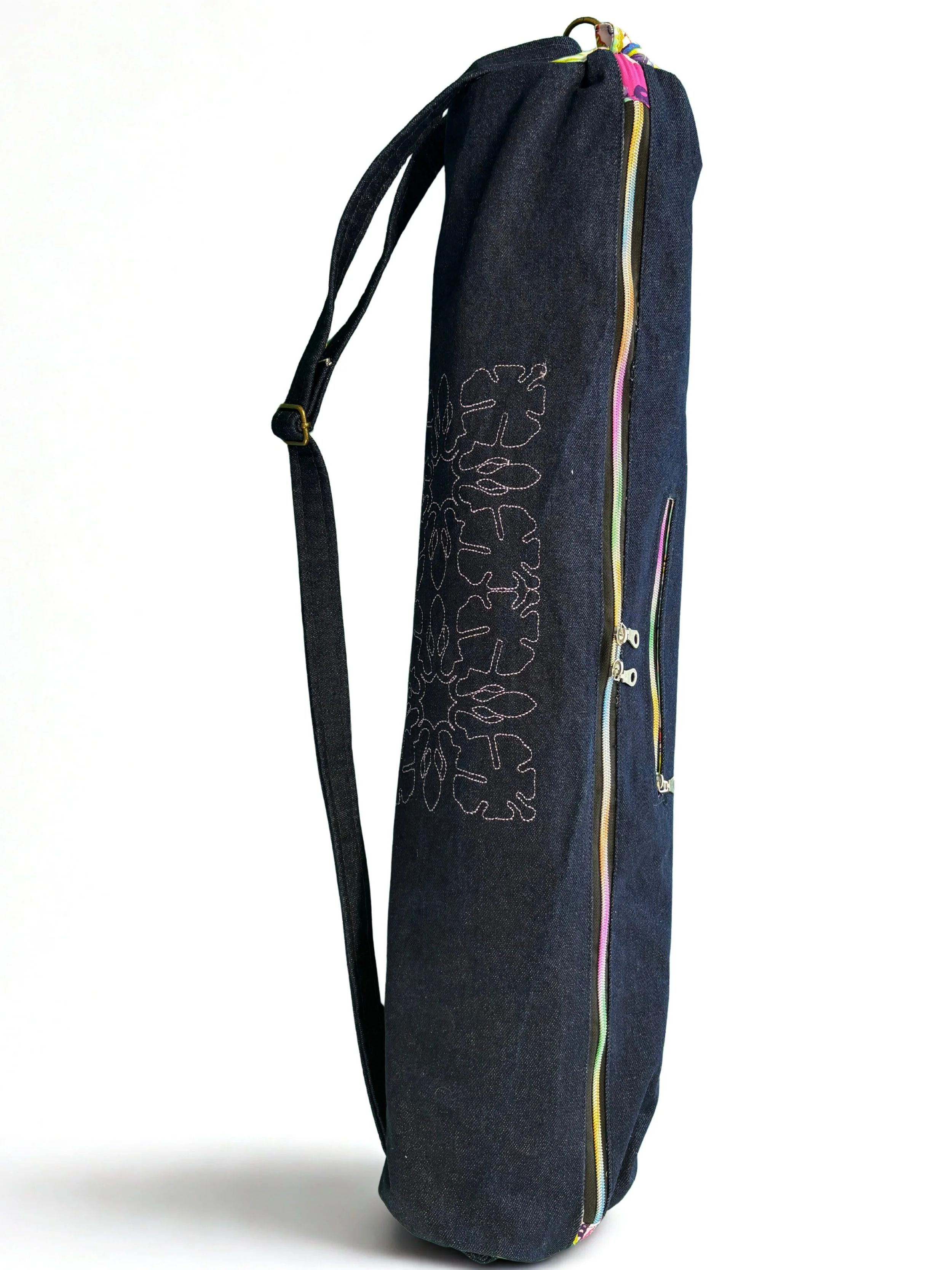 Sac de Tapis de Yoga Brodé Multicolore