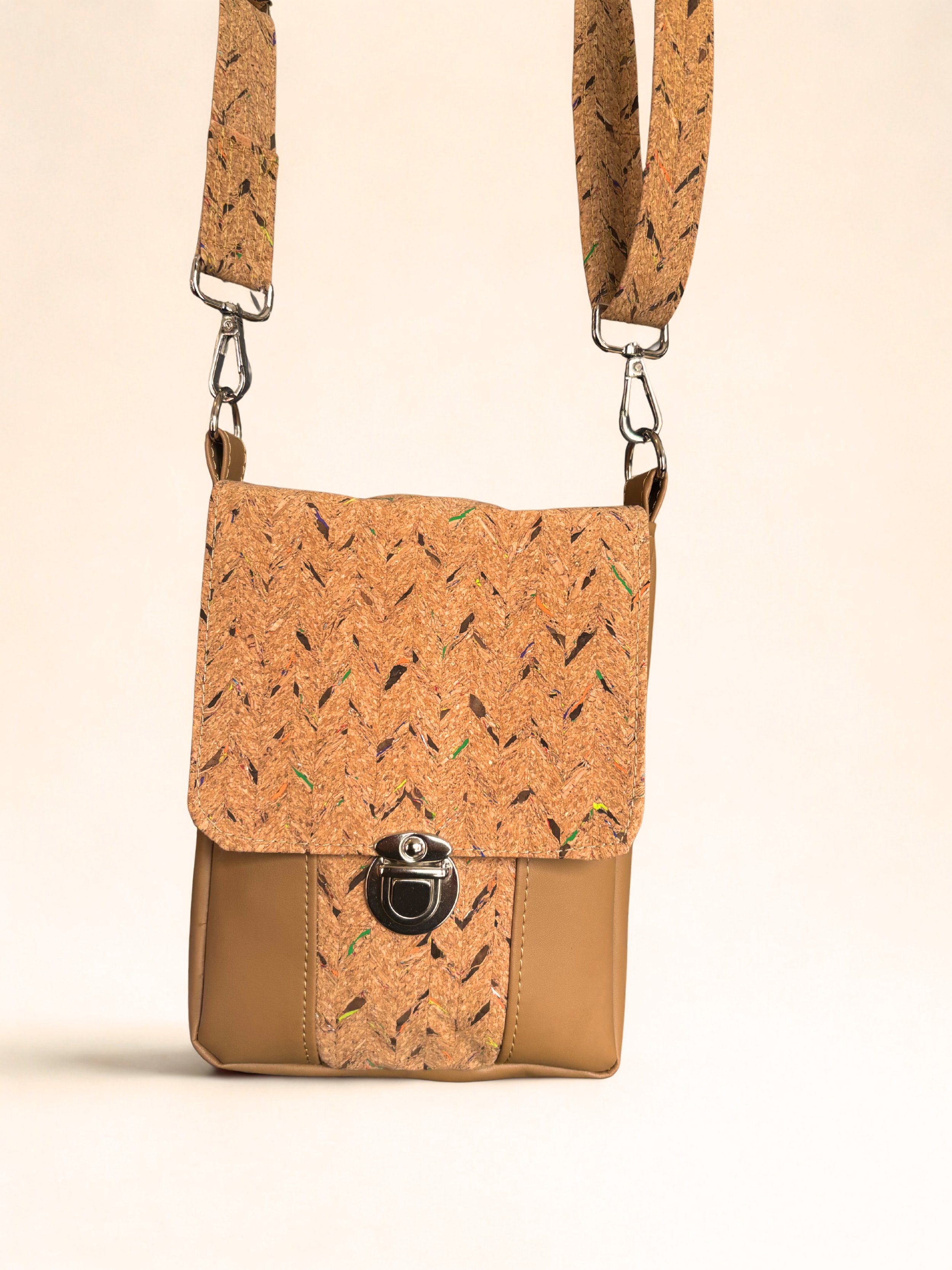 Mini Mallory  sac bandoulière en Liège et Vinyle (VENDU)